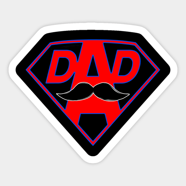 Super Dad Sticker by Your Time Is Limited